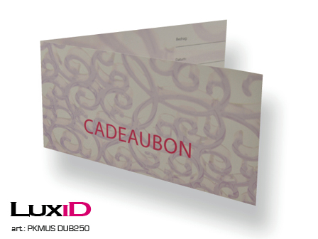 Cadeaubon dubbel Cisca of  (10X42) 250stuks